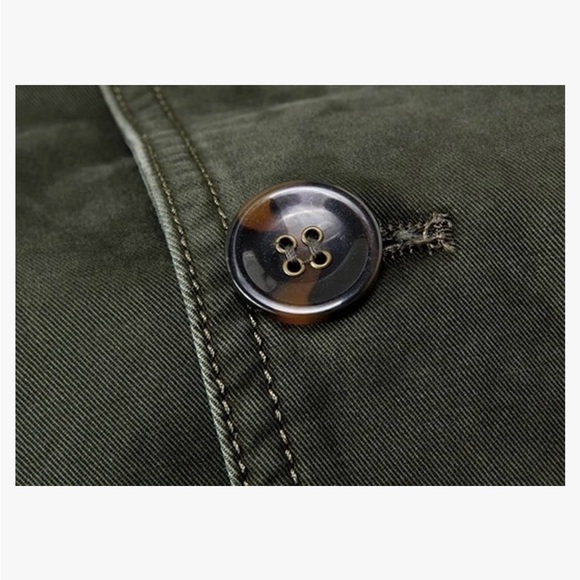 BNWT! CHOUYATOU, Men's Casual 3 Button Stripe Lined Cotton Twill Suit Jacket, 😻💚 - Picture 5 of 8